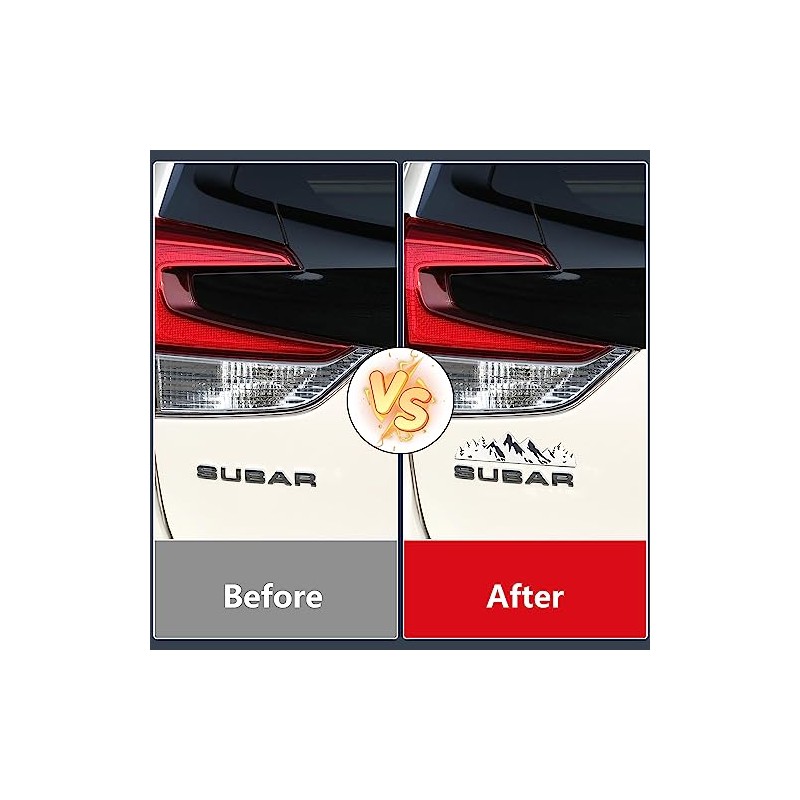 3pcs Black V Car Body Trunk Lid Sticker 3D Badge