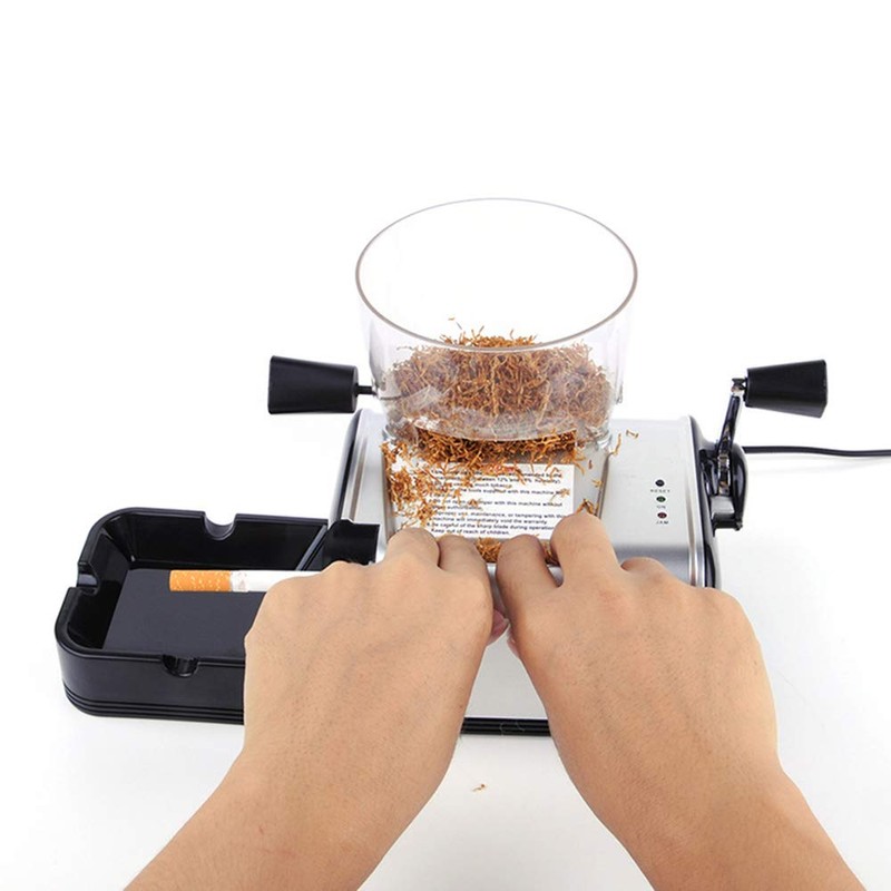 Inyector de cigarrillos eléctrico para tabaco con tolva y bandeja