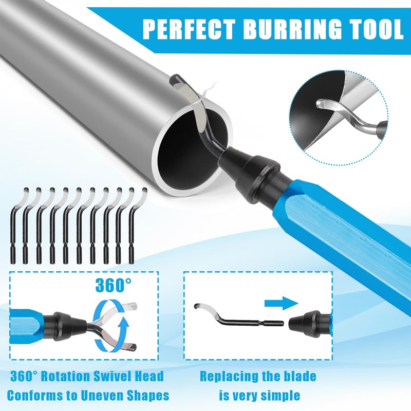 11Pcs Deburring Tool, Deburring Tool for 3D Printing, Deburring Tools