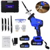 Brushless One-Handed Reciprocating Saw,21V Cordless Saw Ultra-Light Electric Saw Kit