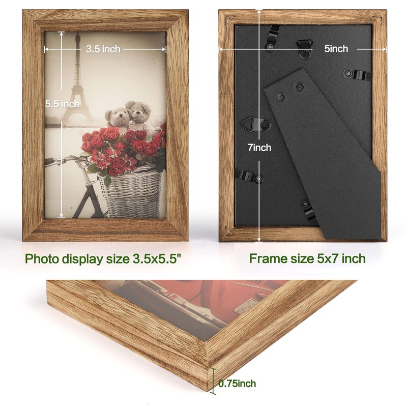 Emfogo 4x6 Picture Frames Photo Display for Tabletop Display Wall