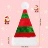 Cleacloud Christmas Elf Hat, Long Red And Green Striped Elf