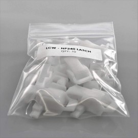A.P.L. LCW Latches / Clips 10-Pack White Plastic for Vaporproof / Vapor tight Fixtures