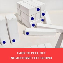 1000 Pcs Blue Round Stickers 1/2 Inch Color Circle Dot Stickers Small Code Labels for Office Shop Yard Sale Home Classroom Marking (Blue)