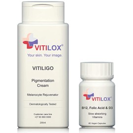 Vitilox® Vitiligo Rejuvenating Cream and Vitamins
