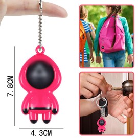 ZWWOGE Pack of 3 Keyrings Funny, Korean Dolls Figures, Korean Gamer, Children's Gifts, Birthday Gifts, Gifts for Back to School, Holiday Gifts