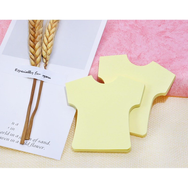 Mini Skater 2 Pack Kraft Paper Sticky Notes Shirt Shape