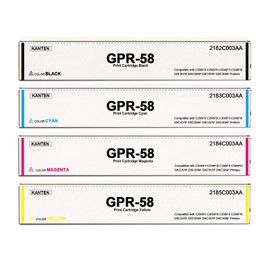 GPR-58 GPR58 Toner Cartridge (with Chip) kcmy 2182C003AA 2183C003AA 2184C003AA 2185C003AA Replacement for Canon C256iFII C256iFIII C356iFII C356iFIII DXC257iF DXC259iF DXC357iF DXC359iF Printers