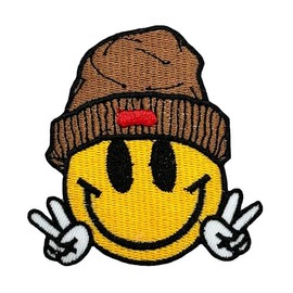 Smile Patch Iron on Patch Embroidered Patch Applique Patch for Jacket Patch for Backpack
