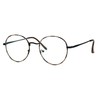 Classic 90s Metal Rim Round Clear Lens Eye Glasses Frame