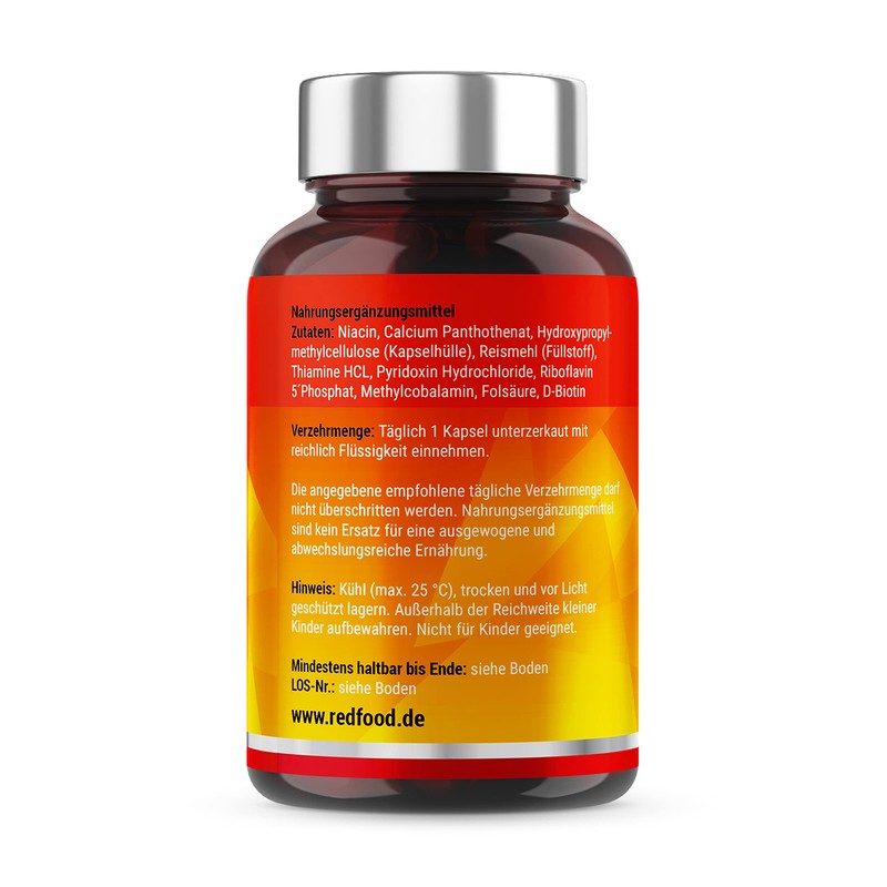 Redfood® Vitamin B Complex High Dose - With 500 µg