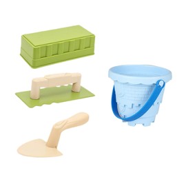 Perfeclan 4 Piece Sand Castle Building Set, Snow Brick Maker, Snowman Set, Beach Castle Tools, Beach Toy Set, Sand Toy Set for Kids