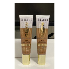 Milani Glow Hydrating Skin Tint 1.0fl Oz color 410 dark to deep set of 2