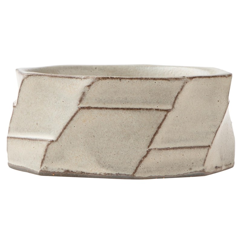 Marui Pottery MR-3-4125 Shigaraki Ware Hechimon, Small Bowl, Diameter Approx.