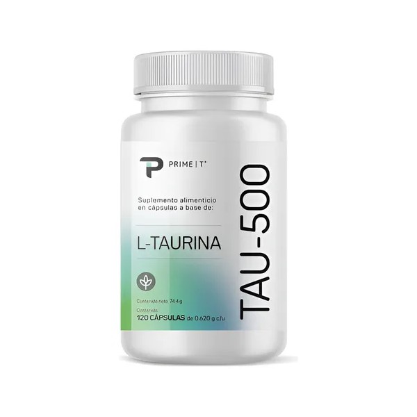 Taurina Suplemento Primetech 120 Cps Con 500 Mg, La Taurina
