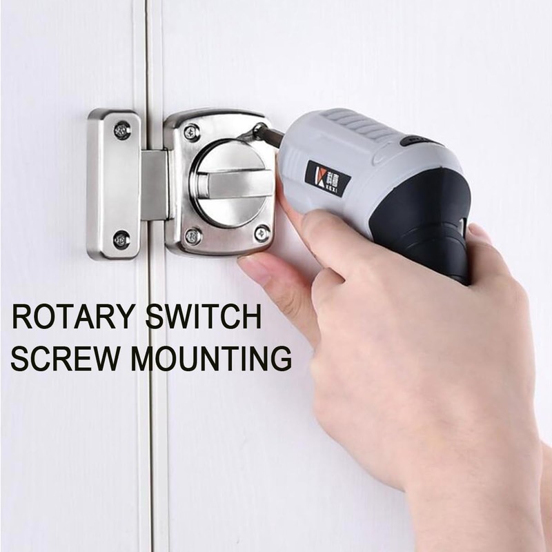 Night Security Reinforcement Latch for Single-Sided Indoor and Outdoor Locks