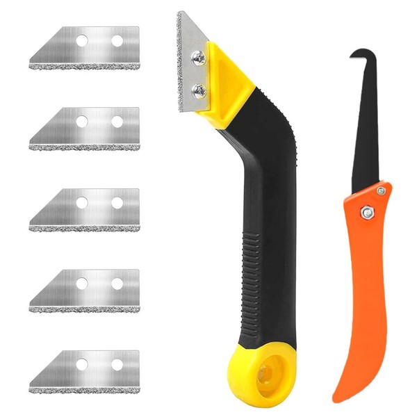 Pro Grout Scraping Rake Tool Floor Tile Grout Saw Sturdy