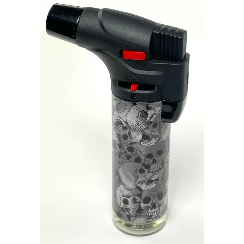 12 Pack Jumbo 4" Single Jet Flame Torch Gun Lighter