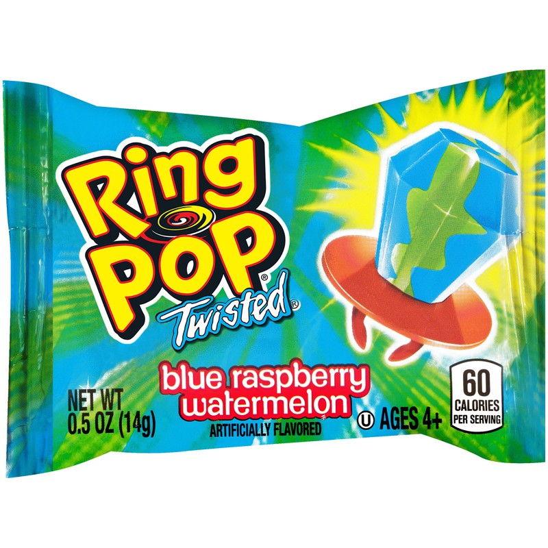 Ring Pop Hard Candy Pops, Variety Pack, 560 grams, 40