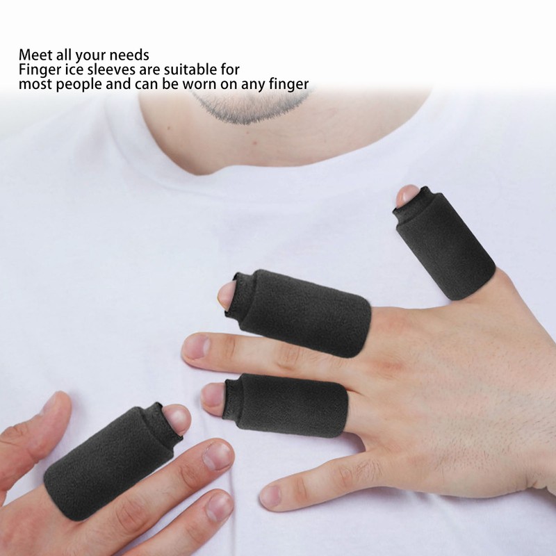 4Pcs Finger Ice Sleeves Hot Cold Finger Compression Sleeves for