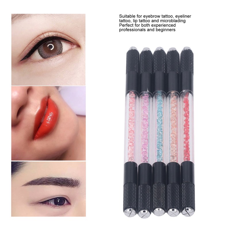 5pcs Microblading Hand Tools Professional Dual Head Manual Tattoo Pen