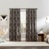 Sun Zero Pedra Paisley Embroidery 100% Blackout Back Tab Curtain