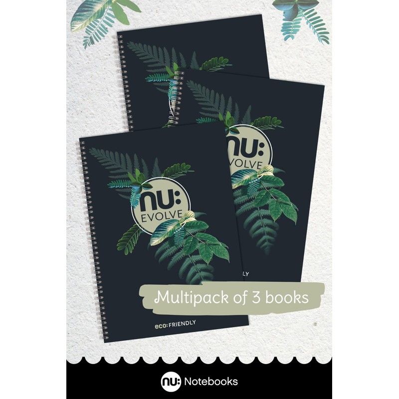 Nu Notebooks - Evolve Range - Recycled Notebook - A4