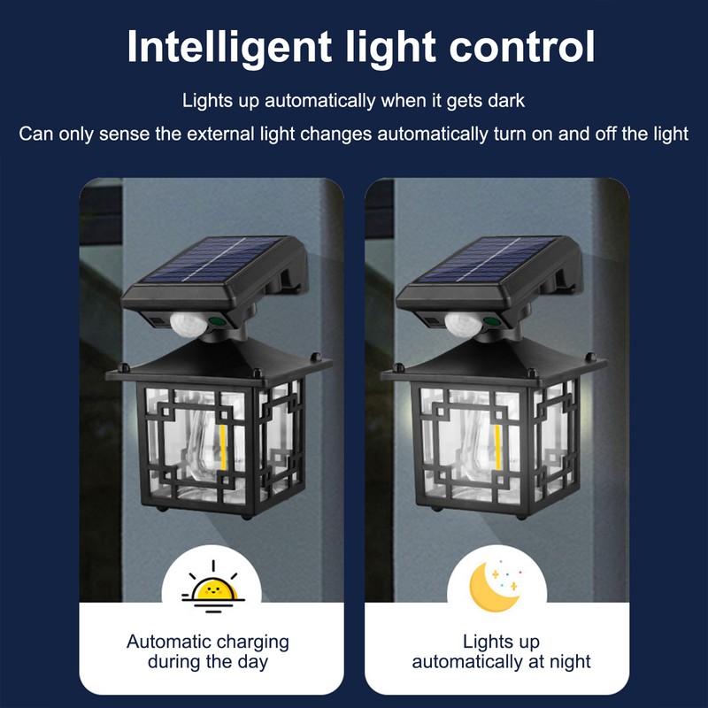 Outdoor Solar Wall Light IP65 Waterproof Street Light Body Sensor