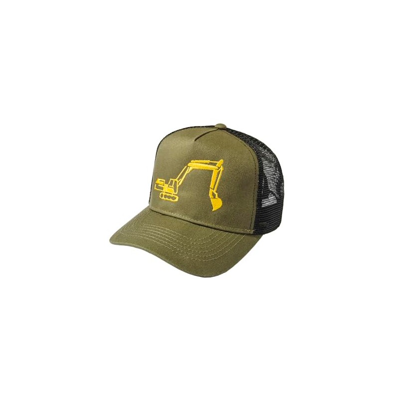 Children's Trucker Cap: Excavator Baseball Cap Boys Hat Work Wear