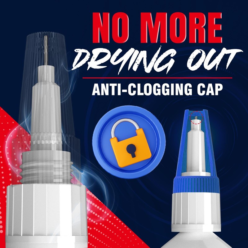 ALECPEA CA Glue Thin & Thick 100/1500 CPS, 2-in-1 Woodworking