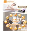 Ohamtes Digital Alarm Clock，Bedside Clocks with RGB Night Light, Large