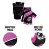 Optimum Women's Nitebrite Fingerless Gloves - Black/Pink, XX-Small