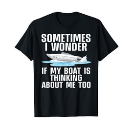 Cute Boating Art For Men Women Boat Captain Sailboat Owners T-Shirt