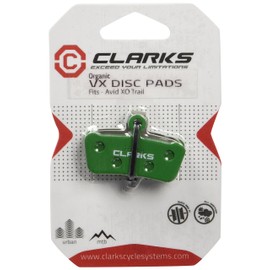 Clarks VX859C Organic Disc Brake Pads for Avid Xo Trail, Silver