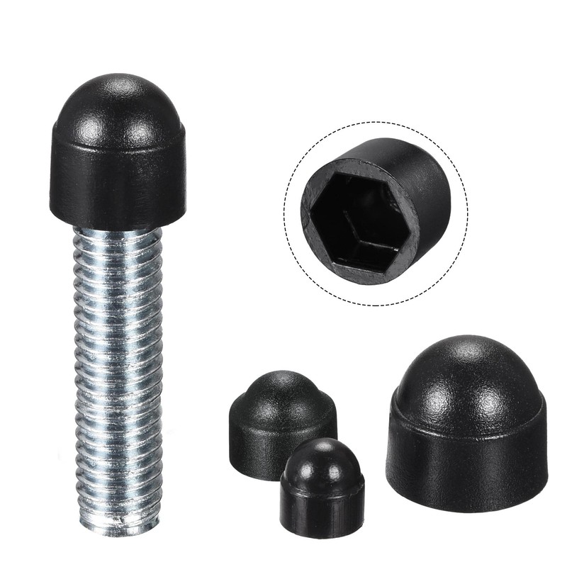 sourcing map Pack of 50 Protective Caps for Nuts Made