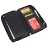 MARSHAL Genuine Leather Checkbook Cover Zippered (RFID Black)