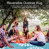 Ileading Reversible Outdoor Rug 8x10Ft Waterproof Patio Rug Carpet Portable