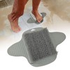 Harilla Duschfuß -Schrubbenmatte, Füße Reinigeren Waschpinsel, Reinigung nach Hause, Grau