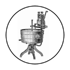 Homemade 48 Vintage Washer #2 !!  ENVELOPE SEALS LABELS STICKERS 1.2" ROUND