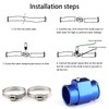 AICEL Water Temp Hose Adapter, Aluminum Temperature Gauge Joint Pipe