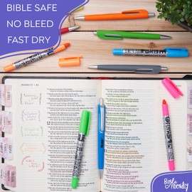 BLIEVE BLIEVE- Bible Study Kit With Gel Highlighters And Pens No Bleed Through, Amazing Bible Highlighter and Pens Fine Tip set Planner Supplies Gifts (10 Pack)