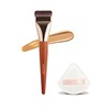 Thin Flat Foundation Brush for Liquid Makeup,Facial Makeup Spatula Brush