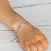 Philip Jones Silver Plated Infinity Friendship Set Created with Zircondia®