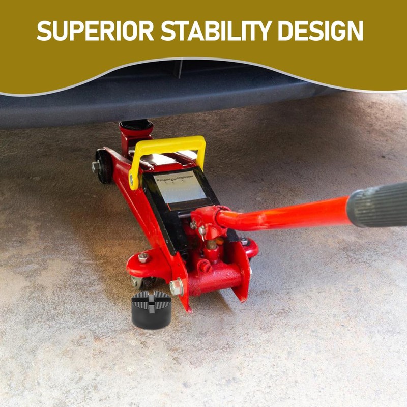 TOYZFRIENDY Car Jack Pad Round Rugged Design Durable Rubber Floor