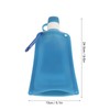 500ml Portable Foldable Water Bottles Collapsible Silicone Water Pouch for
