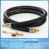 HVAC Vacuum Hose Evacuation Kit, 1/2'' ID Vacuum Refrigerant Charging