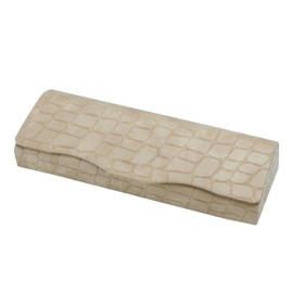 LifeArt Eyeglass Case Hard Shell, Portable Sunglass Case, Fashionable Eyeglass Case for Men and Women, Lightweight (Beige)