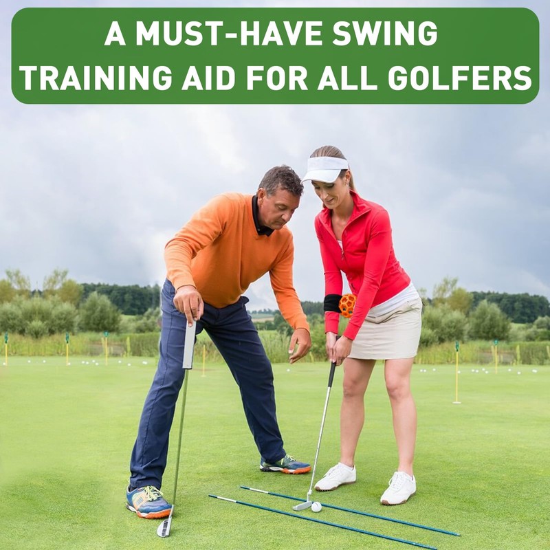 FINGER TEN Golf Swing Trainer Impact Smart Ball with Adjustable