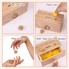Wooden Coin Drop Game,Drawer Design,Penny Game with Dice and Plastic