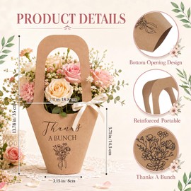 27 Pcs Flower Bar Kit Bloom Supplies Includes Flower Bar Sign Bouquet Wrapping Bags Ribbon for Wedding Bridal Shower Birthday Party Favors Table Centerpieces (Green Plaid)